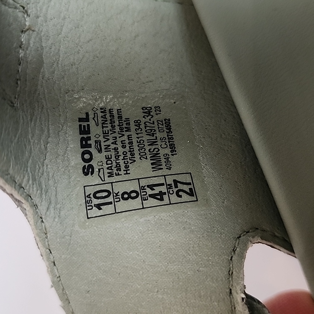 Sorel Safari Stone Green Strappy Sandals - Picture 11 of 11